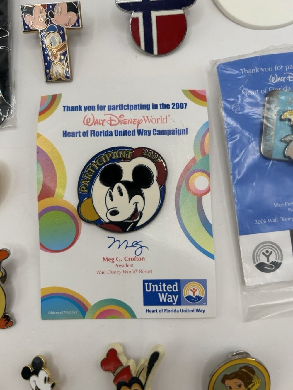 Lot of 16 Disney Trading Pins Mickey Pooh Tigger Minnie WDW Delta Mixed Vintage - Picture 9 of 16